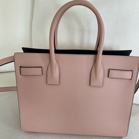 Saint Laurent Small Pink/Black Sac du Jour - Picture 5 of 11